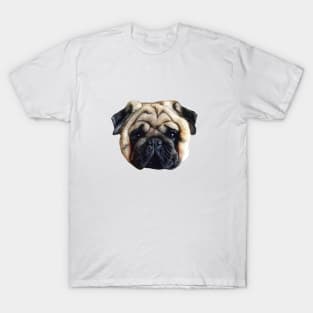 Pug Squishy Cute Dog Face T-Shirt